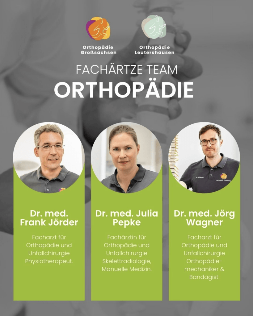Team der Orthopädie Hirschberg & Orthopädie Leutershausen